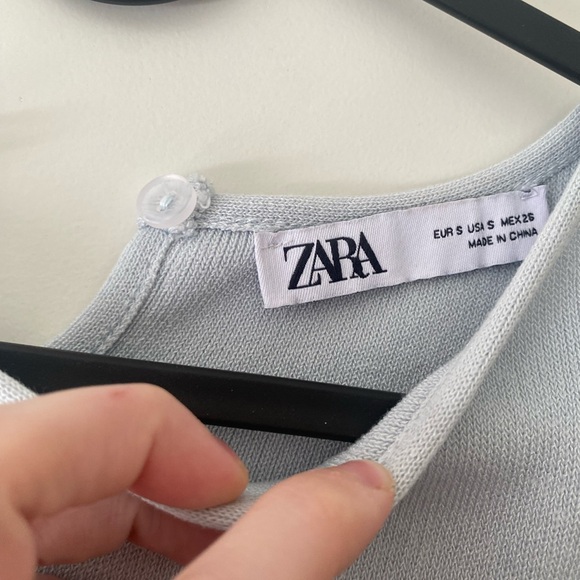 Zara blue mini knit dress - size small - Picture 3 of 7